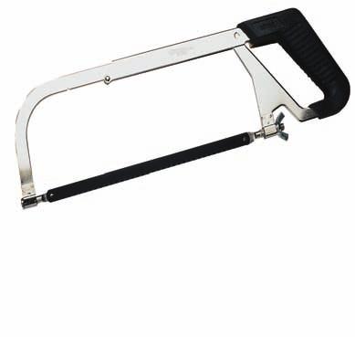 mm Box/Ctn 20-001 16-1/2 419 4 102 0 / 4 ADJUSTABLE HACKSAW WITH RUBBER GRIP Durable, steel frame body.