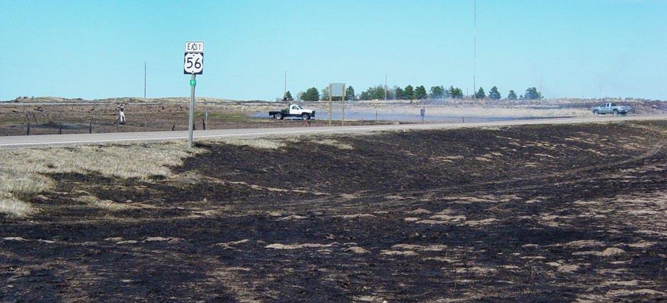 District Six District Four Fire and rain: A wildfire in Morton County on April 5 destroyed buildings, jumped U.S. 56 and forced the closing of the highway west of Rolla for a few hours.