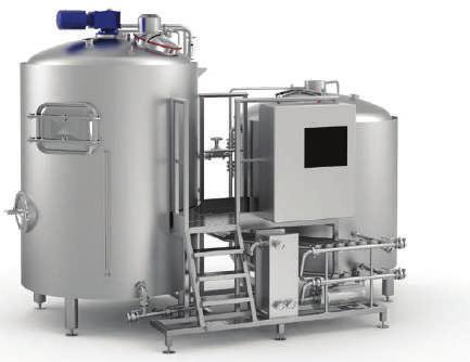necessary Controlling Integrated processing piping with valves&tri clamps for wort and hot liquor, CIP water.