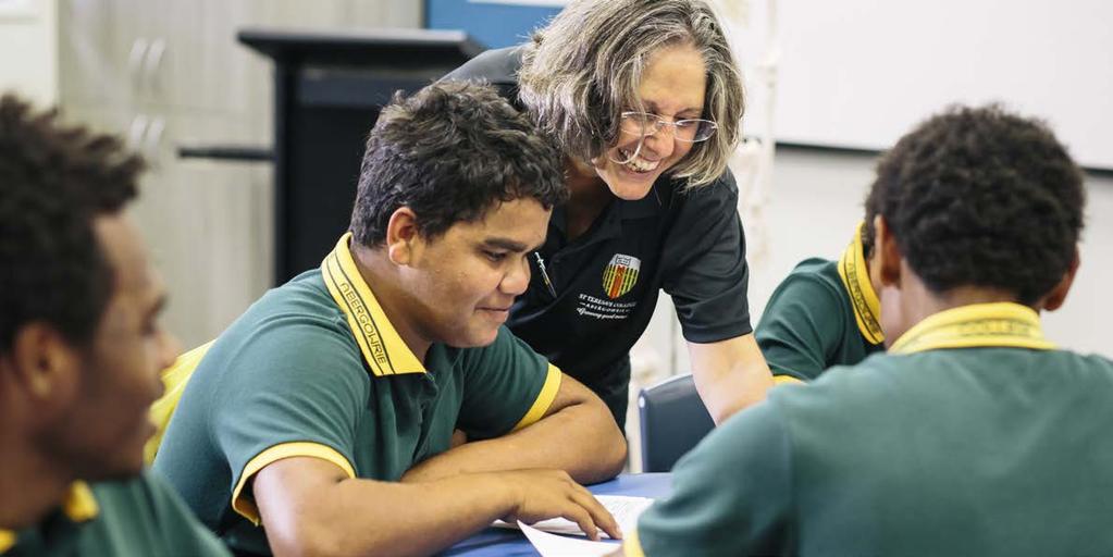 RESEARCH Year 12 student, Gerrard Deemal from Hopevale, learning from specialist Health Teacher Heidi Cianciullo The impacts of this program are far reaching, we are creating a culture of health