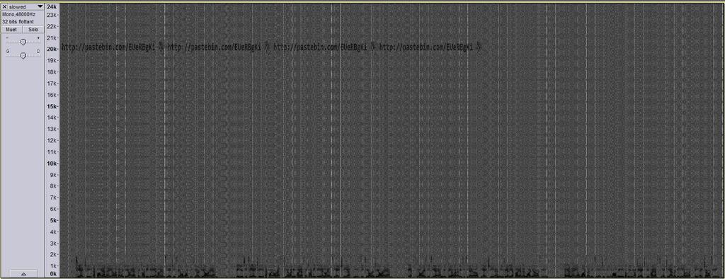 Challenge 1- WAV file : First flag is in the spectrogram Go on pastebin = first flag and plaintexts