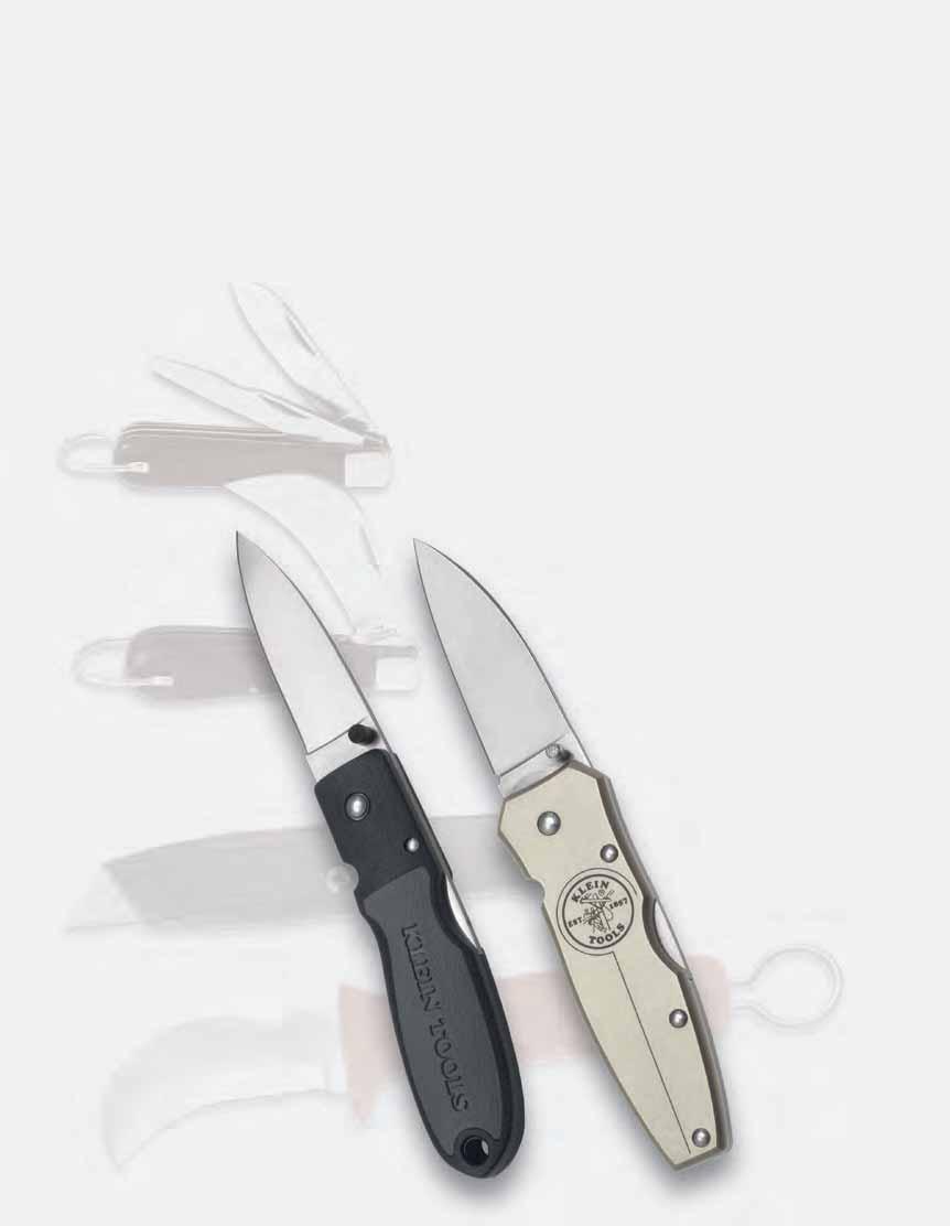 Knives & Cutting Tools Klein provides a wide range of knives, scissors