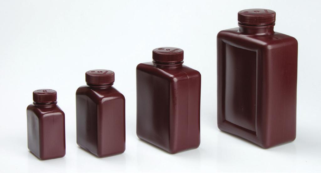 Rectangular shape is great for space saving use in the freezer to -100 C (-148 F) Excellent chemical resistance to most acids, bases and alcohols make these excellent containers to protect your