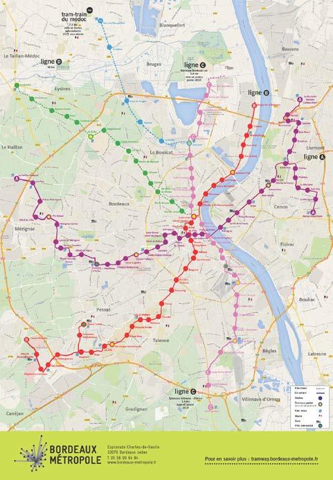 Mobility The TBM network (2016) : 137 million journeys Focus on multimodality: Tram: 3 tram