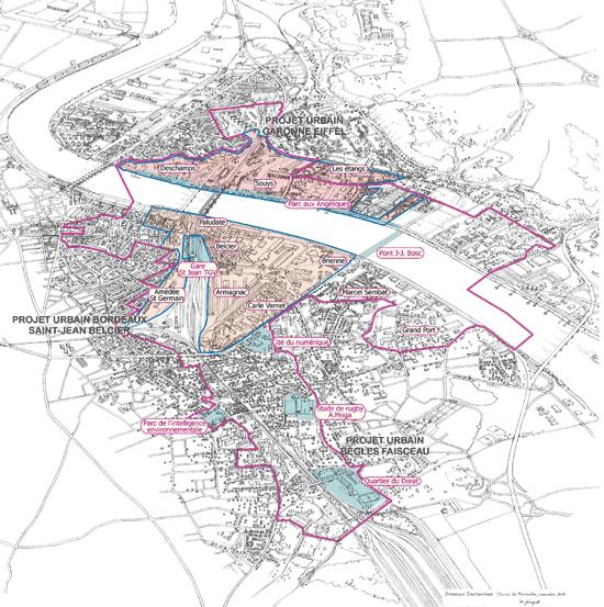 Euratlantique (Bordeaux, Floirac, Bègles) Operation of national interest located in the south of the agglomeration: 738