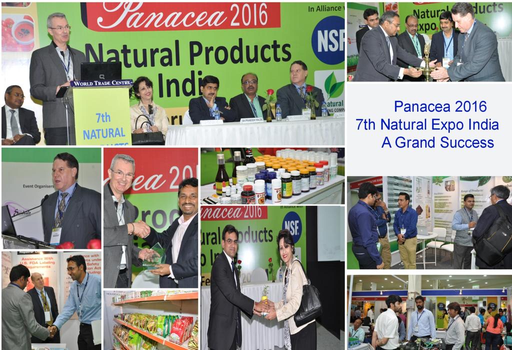 6 Feb 24-26 2016, World Trade Centre, Mumbai, India Panacea 2016 7th Natural Expo