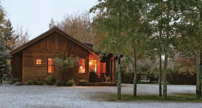 For Everyone a View Views to snow-capped mountains, across meadows of grazing cows, or over lakes or rivers have long been an attraction for family cabins, and their designs reflect it.