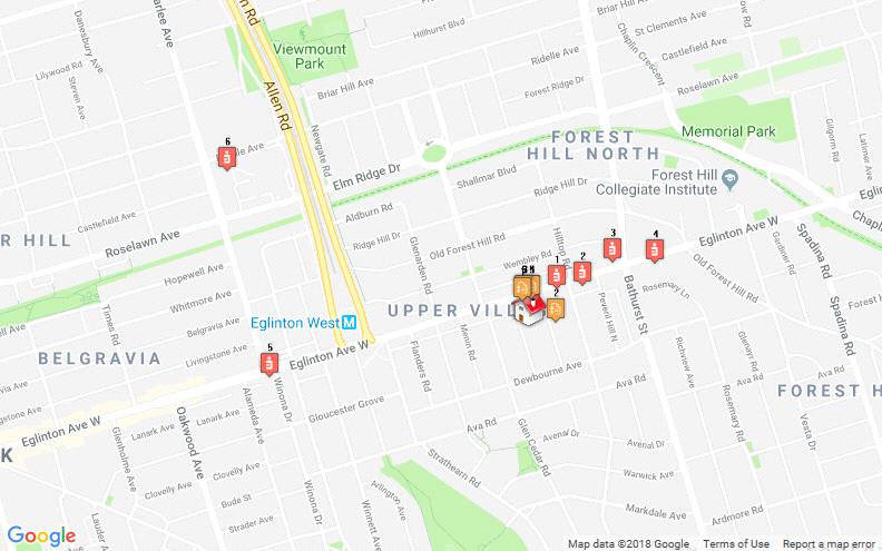 Medical Clinics Pharmacies 1. What A Bagel 973 Eglinton Avenue West, Toronto Dist.: 0.08 km 2. Fusion Computing Limited; Managed IT Ser 15 Rostrevor Road, York Dist.: 0.08 km 3.