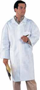 LAB COATS / COVERALLS KLEENGUARD* A20 BREATHABLE PARTICLE PROTECTION LAB COATS Snap front closure with one front hip pocket and one front chest pocket.