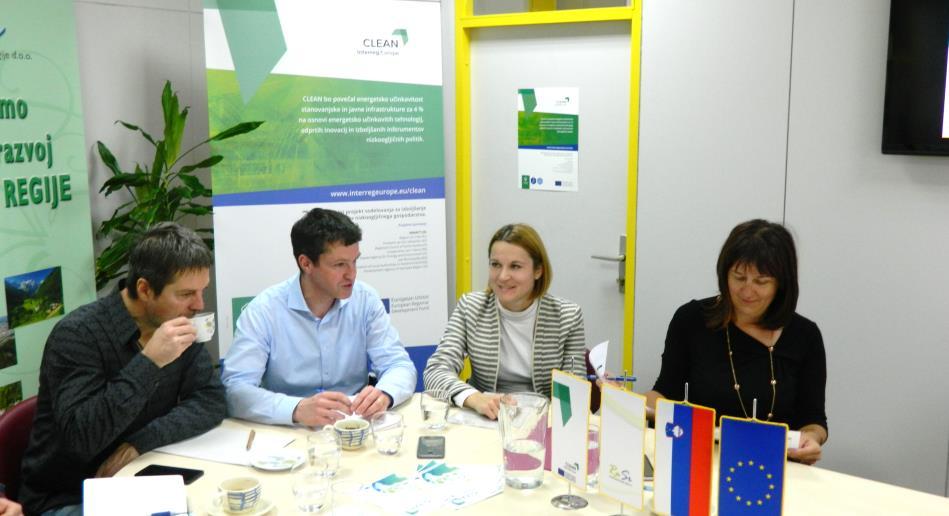 2018 Na Škaluc, Trobni dol Razvojna agencija Savinjske regije se na regionalnih srečanjih sestane z deležniki, da predstavi napredovanje projekta, od dosedanjih aktivnosti do načrtovanja