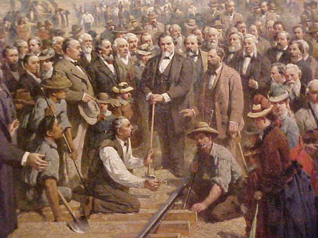 The Transcontinental Railroad Finally, on May 10, 1869, The CPR and UPR met at, Utah.