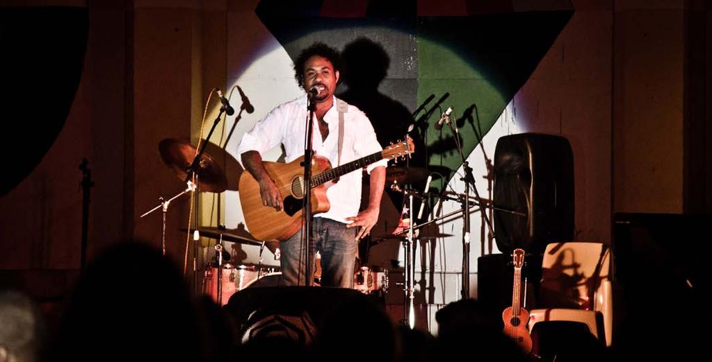 Baucau Peace Festival - 2016 Featured Artists Ego Lemos, Dili, Timor Leste Ego Lemos is a permaculturist and singer-songwriter who sings in his native tongue, Tetum, as well as in English.