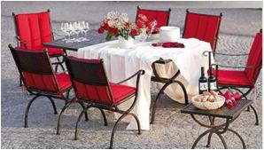 outdoor > furniture > table set Vienna table set with 6 chairs Art# 20009 - Elegant and classic European style - High-quality