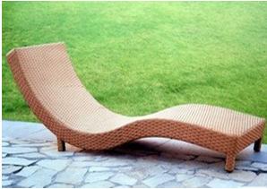 outdoor > furniture > sun lounger Twist Sun Lounger Art# 50005 - Minimal style sun-lounger chair with a