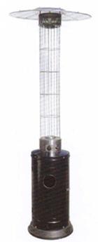 outdoor > others> patio gas heater Compact Flame Outdoor Gas Heater Art# 90175 - Compact body in steel with power-coated finish - Glass tube