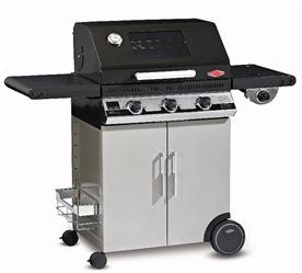 Outdoor > Gas Barbecue Beef Eater 1100E 3-Burner Gas Barbecue Grill Art# 90057 - Roasting hood with viewing window - Cabinet style trolley for a neat storage space - Number of Burners: 3 burners +