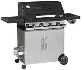 Outdoor > Gas Barbecue Beef Eater 1100E 4-Burner Gas Barbecue Grill Art# 90056 - Roasting hood with viewing window - Cabinet style trolley for a neat storage space - Number of Burners: 4 burners +
