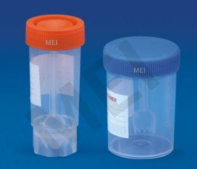 MEI Stool Container (MEP - 98) These containers, as the name suggests, are used for collecting stool sample.