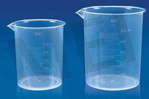 MEI BEAKERS (MEP - 07) MEI Lab Beakers molded in polypropylene, have excellent clarity and very good chemical resistance.