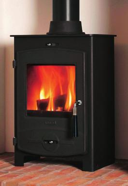 It features a choice of two cast iron door designs; the CV05 has a modern curved design and the SQ05 features clean straight lines. The Flavel No. 1 can achieve a heat output of up to 4.