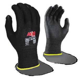 Outer Shell Black Foam Nitrile Palm Coating With Dots