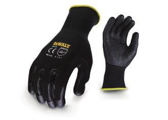 COATED PALM GLOVES DPG70 Textured Rubber Palm Breathable Knit