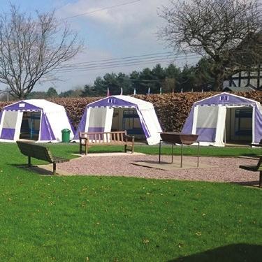 THE TENTED VILLAGES Purpose built facilities Tents with solid floors