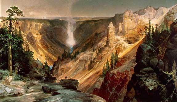 Grand Canyon of the Yellowstone 7 x 12 oil