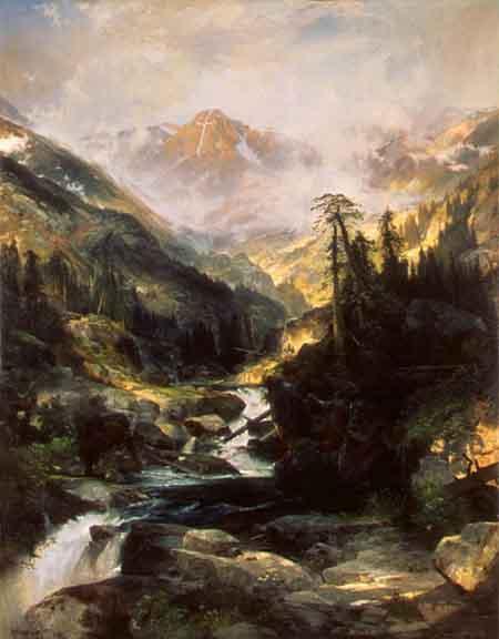 Selling the American West The Mountain of the Holy Cross 1875 Mountain in Colorado Hayden expedition 1875 Travelled extensively Created 100 s of large scale oil paintings Published work