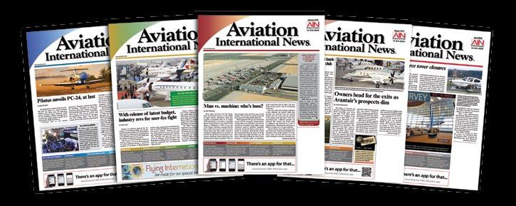 2014 Aviation International News Rates Frequency combined with AIN Convention News dailies, AIN Airshow News dailies and Business Jet Traveler BLACK & WHITE (per issue) # of issues 1 6 12 18 24 Full