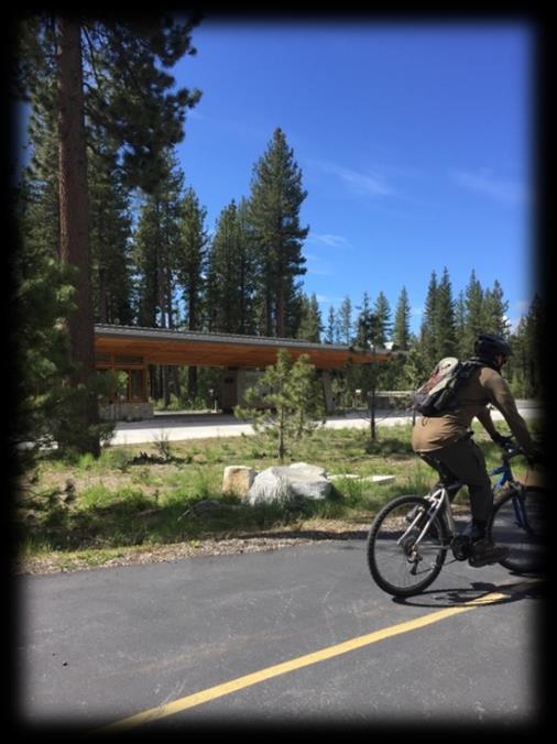 You can start your ride along the Truckee River, come back to the bus terminal and take off on the path along the Lake. Lots to stop and explore along the way.