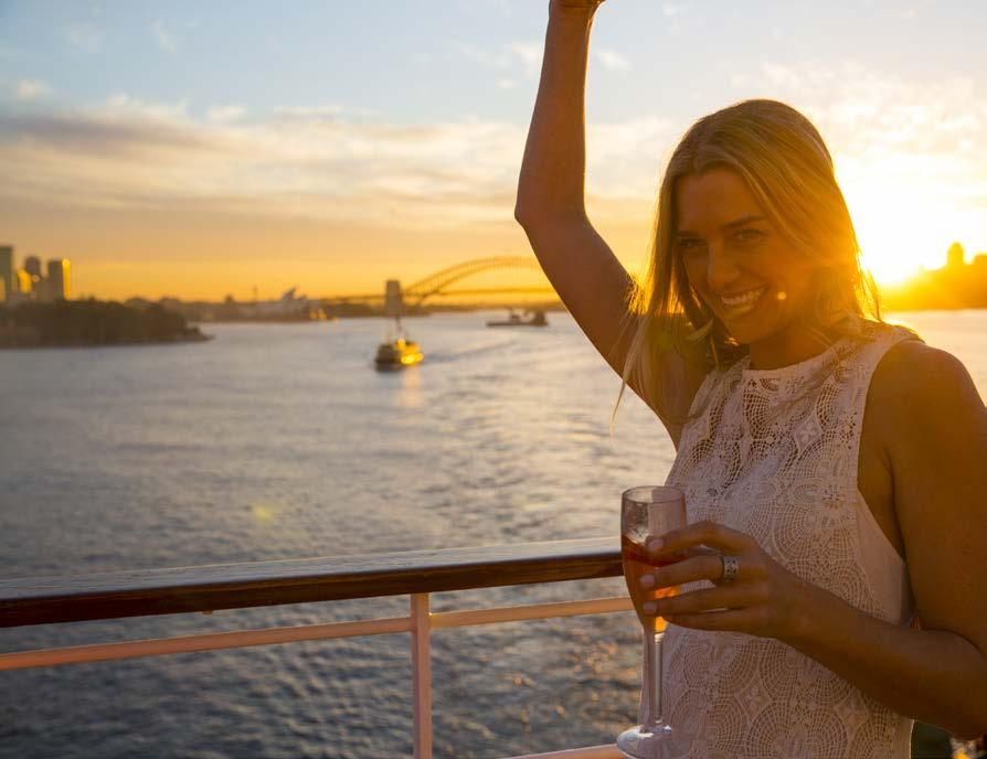 Soft drinks for EVERYONE WHEN YOU BOOK A 2+ DAY CRUISE MAIN EVENTS Melbourne Cup Leave the planning to us and join a world where you re free from time, routine and limits.