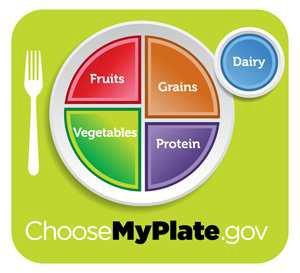 NUTRITION AND HEALTHY LIVING ChooseMyPlate MyPlate illustrates the five food groups that are the building blocks for a healthy diet using a familiar image a place setting for a meal.