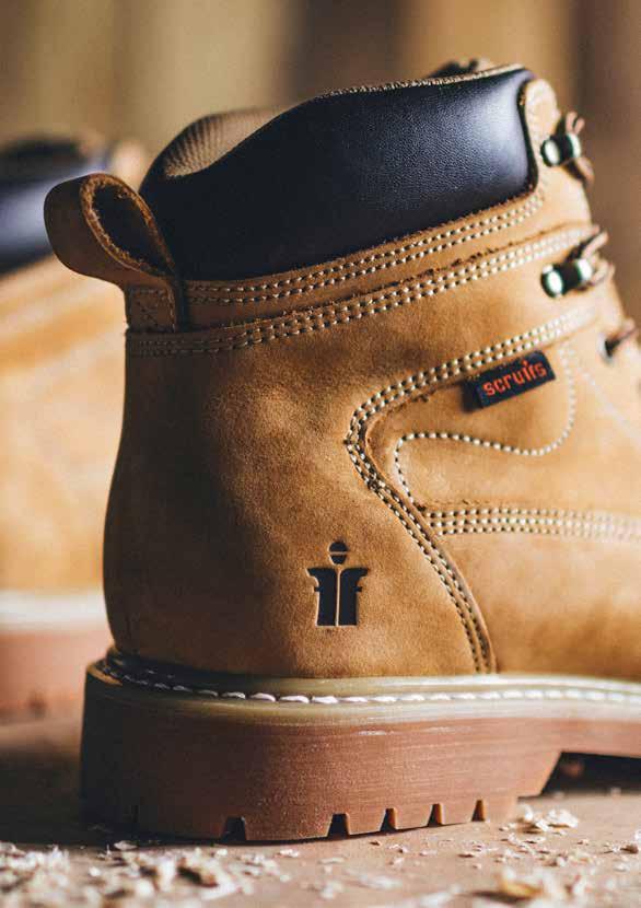 A hard wearing safety boot with a Nubuck leather water resistant upper.