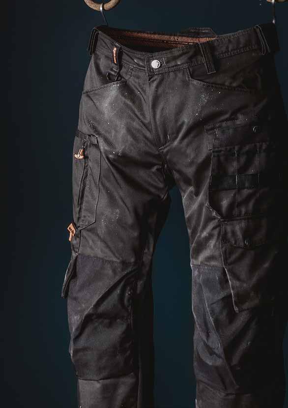 Premium quality, highly durable work trouser with ergonomic fit for