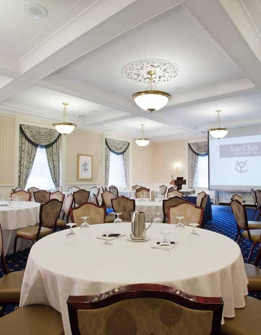 Bright and airy with five large windows, the Trumbull Room s classic simplicity lends elegance to every occasion.