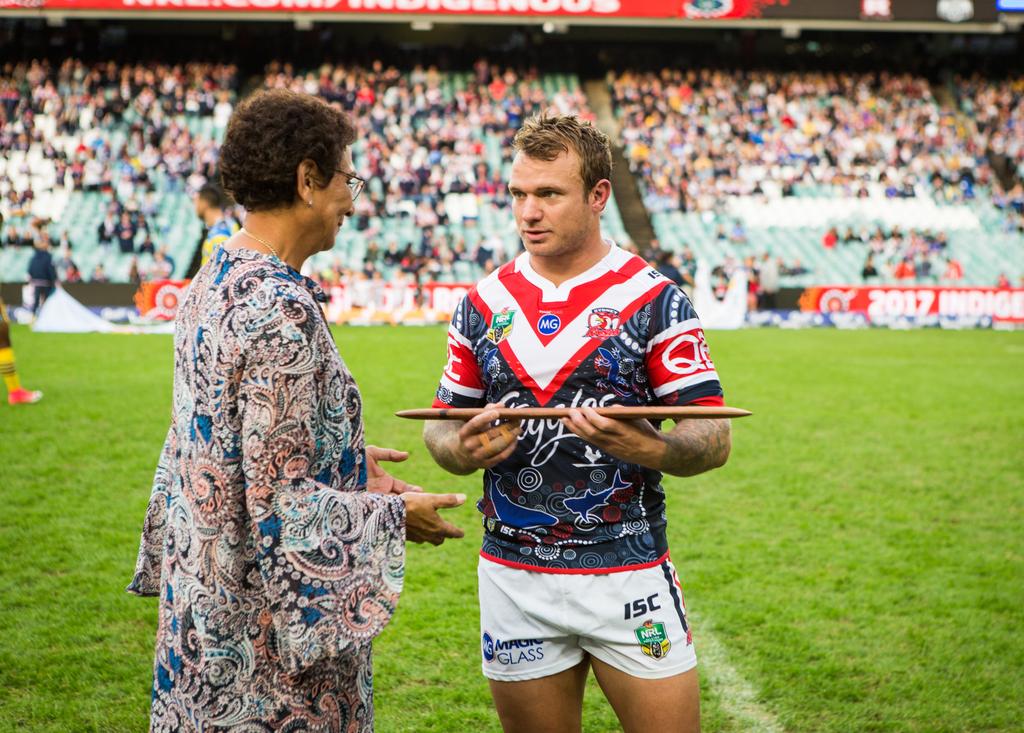 OUR RAP The Sydney Roosters have a deep history of Aboriginal and Torres Strait Islander players, the most famous being Roosters Legend Arthur Beetson, the first Aboriginal and Torres Strait Islander
