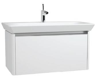 T4 Compact washbasin unit, 50 cm, left Code: 54542 Dimensions WxDxH (cm): 45x27x42 Compatible items: 4458B003-0041 T4 washbasin A45118EXP Siphon A45148EXP Waste-set Material: Lacquered onto MDF