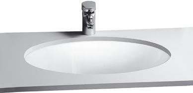 Countertop use Semi-recessed basin, 45 cm Code: 5146 Weight (kg): 11.