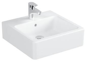 Options Nuovella semi-recessed basin, 50x50 cm Code: 4090 Weight (kg): 18.