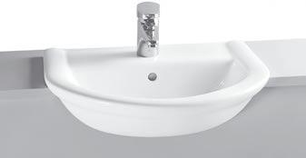 51, 55 and 65 cm washbasins options, please refer to price list or vitra