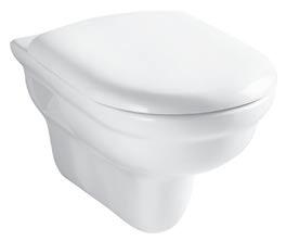 Eura Wall-hung WC pan Code: 6270 Weight (kg): 22.