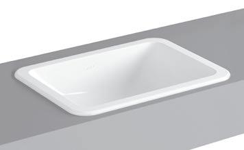 options, please refer to price list or vitra.com.tr. Countertop basin, 50 cm Code: 5474 Weight (kg): 8.