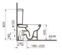 8 Compatible items: 5514 Cistern 77 Toilet seat 003 White 095 Pergamon