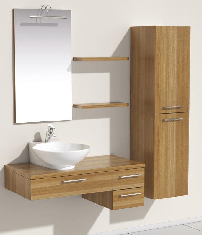 Ino The Ino series offers washbasin units that are 100 and 120 cm wide that can be combined with a flat mirror and shelves.