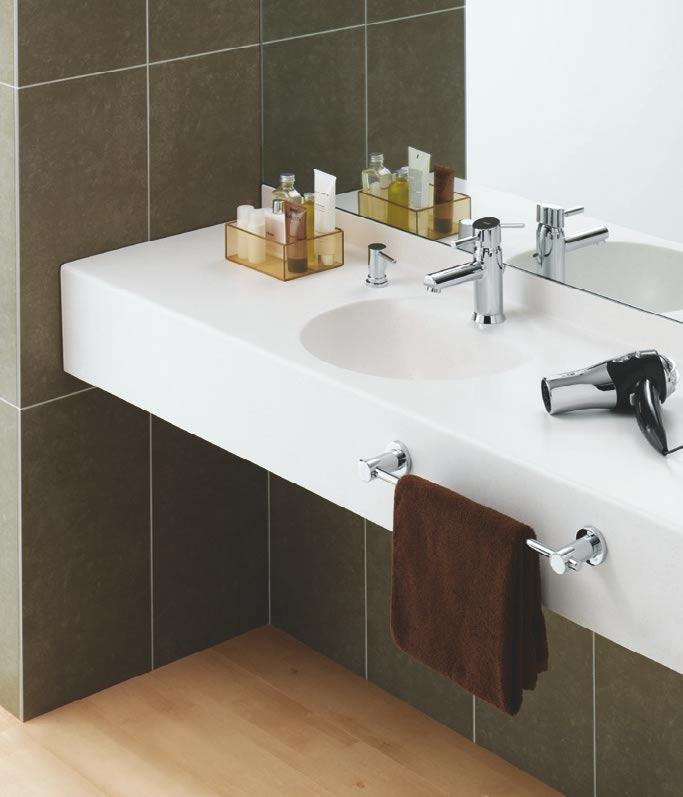 Solid vanity basin Solid washbasins can be used with different types of bathroom furniture.