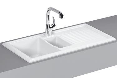 items: 424754 Sink trap Material: Fine fire clay 003 White 095 Pergamon Sink, 100 cm Code: