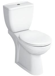 3 Tap hole option: One tap hole 003 White 095 Pergamon Special needs close-coupled WC pan Code: 6927 Weight (kg):