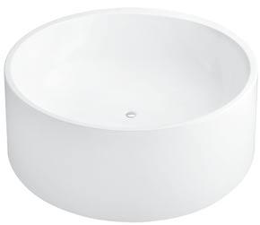 Vertical axis Waste outlet Ø50 Water inlet (1/2 ) male Round bathtub Code: