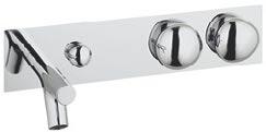 İstanbul by Built-in bath/shower mixer Code: A41821EXP Coating: Chrome, Gold Aerator: Cache Spout length (mm):